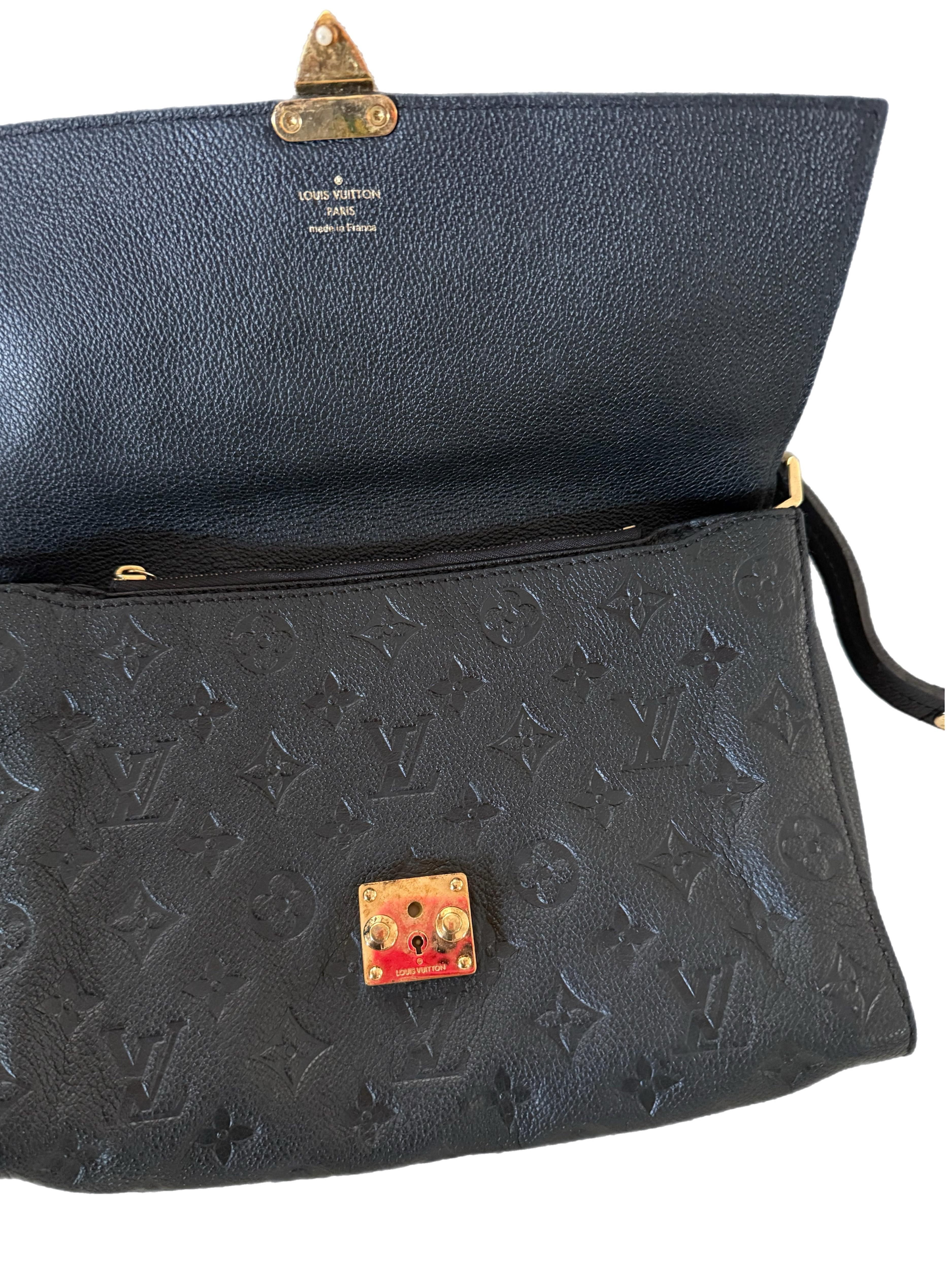 Louis Vuitton Empreinte Fascinante Shoulder Bag Black For Sale 1