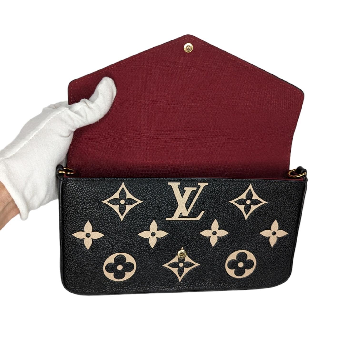 Louis Vuitton Empreinte Giant Monogram Félicie Pochette w/ Inserts For Sale 2