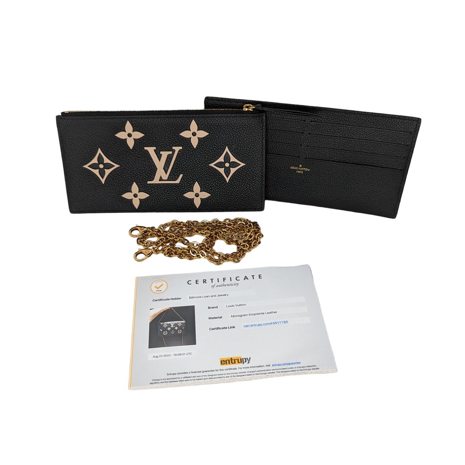 Louis Vuitton Empreinte Giant Monogram Félicie Pochette w/ Inserts For Sale 5