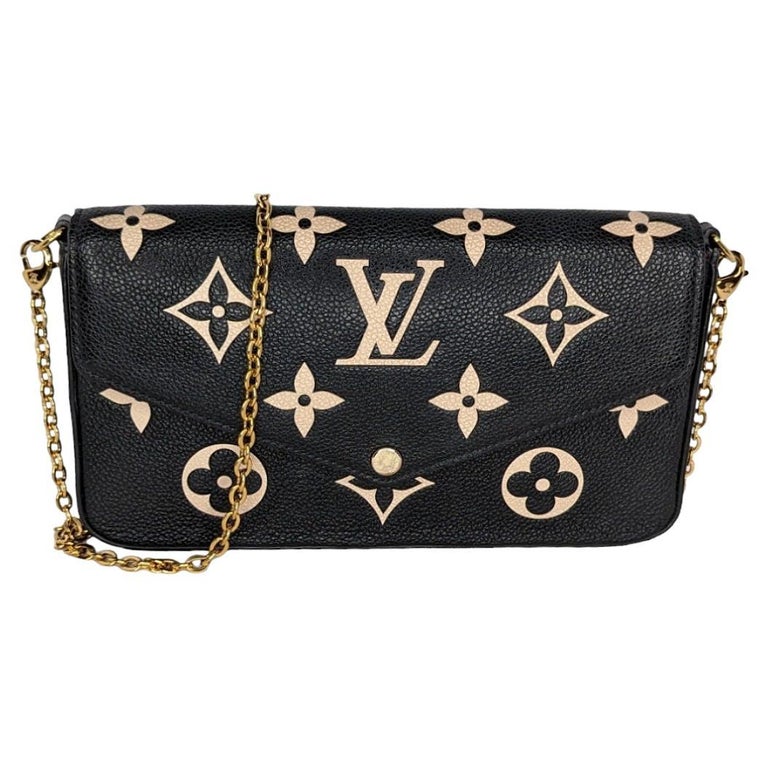 Louis Vuitton Empreinte Giant Monogram Félicie Pochette w/ Inserts at  1stDibs | louis vuitton felicie pochette black interior, lv black felicie  pochette