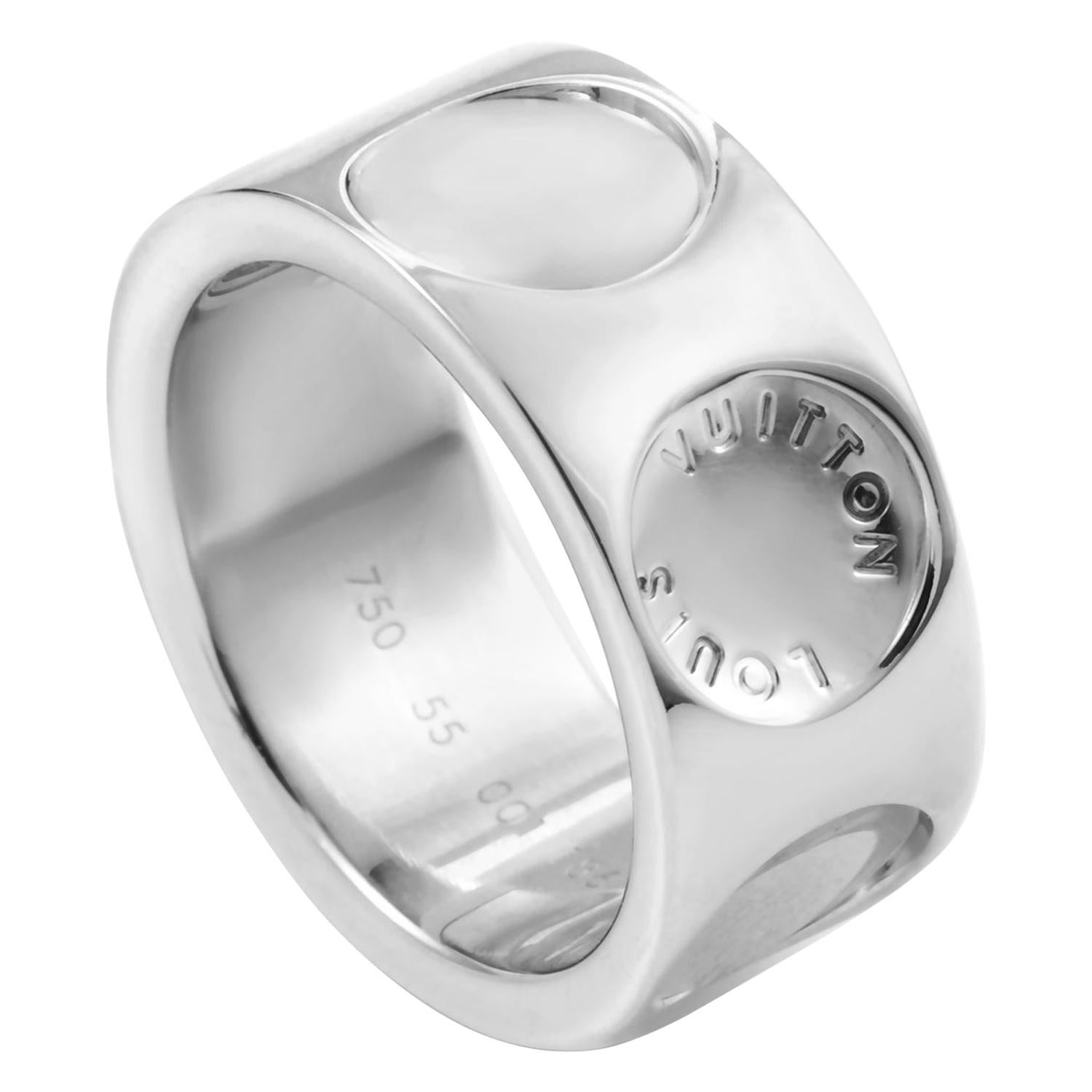 Empreinte Large Ring, White Gold - Jewelry - Categories