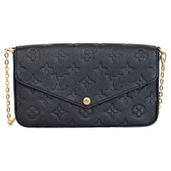 Louis Vuitton Empreinte Leder Schwarz Félicie Pochette (2019)
