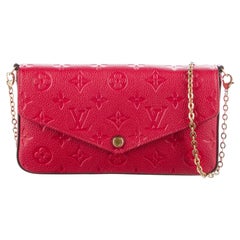 Louis Vuitton Empreinte Leather Red Felicie Pochette (2020)