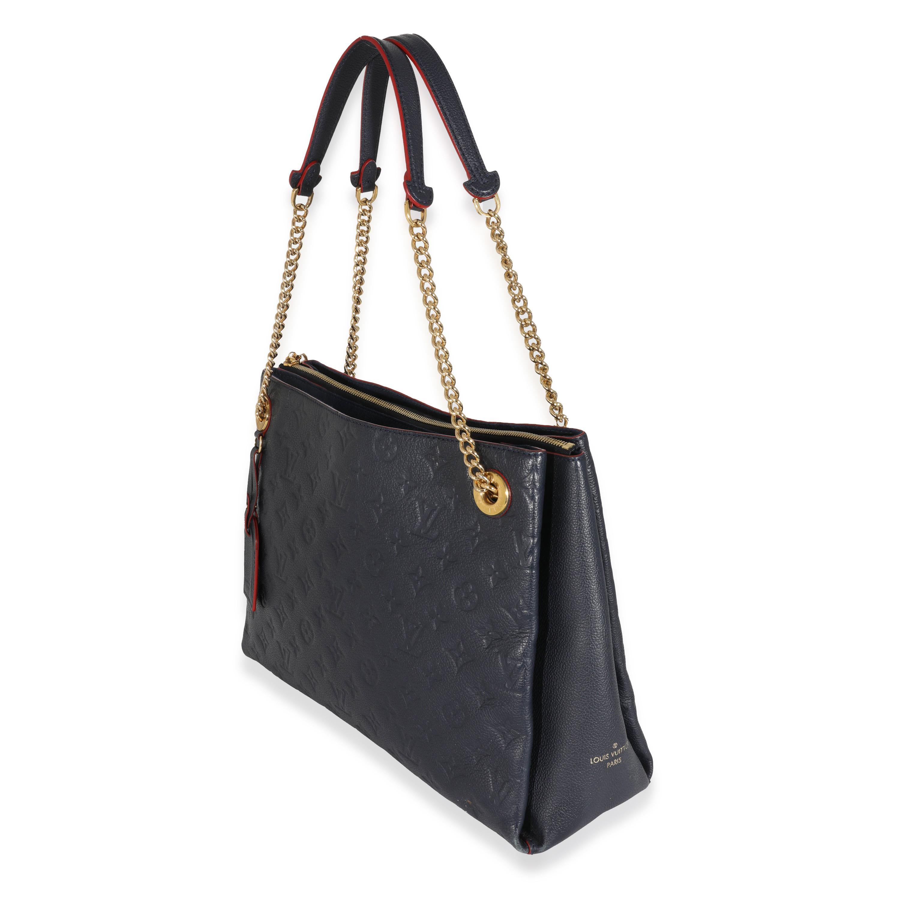 Louis Vuitton Empreinte Marine Rouge Surene MM In Excellent Condition For Sale In New York, NY