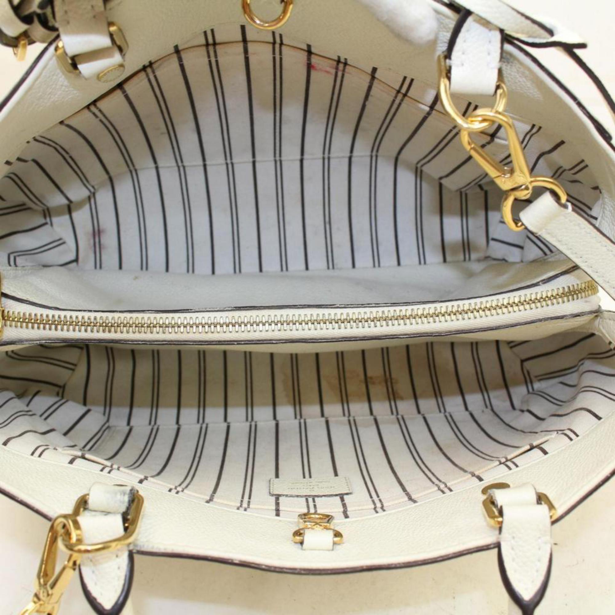 Louis Vuitton Empreinte Mm 2way 865979 White Patent Leather Shoulder Bag For Sale 1