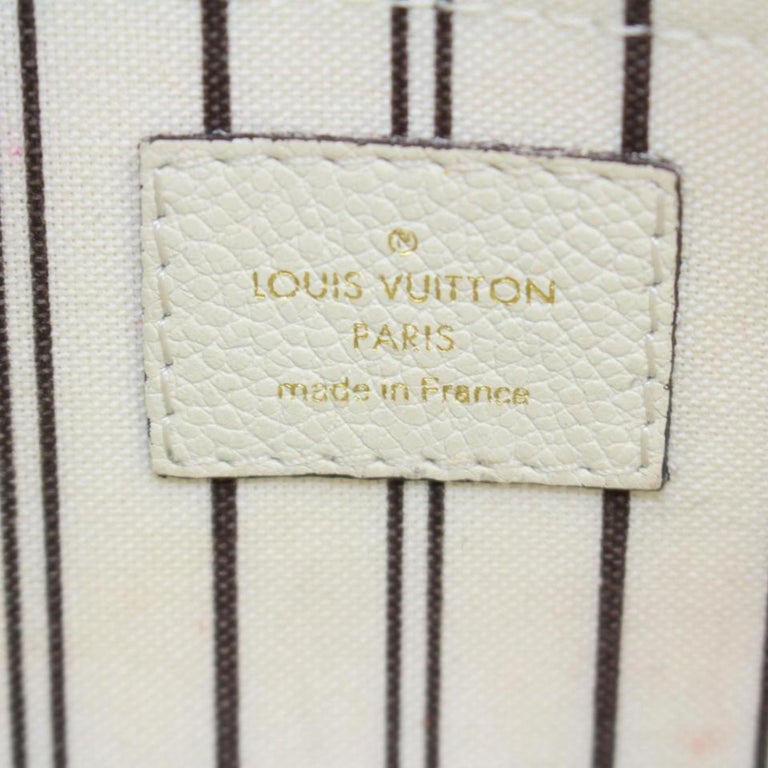 Louis Vuitton Empreinte Mm 2way 865979 White Patent Leather Shoulder Bag For Sale at 1stdibs