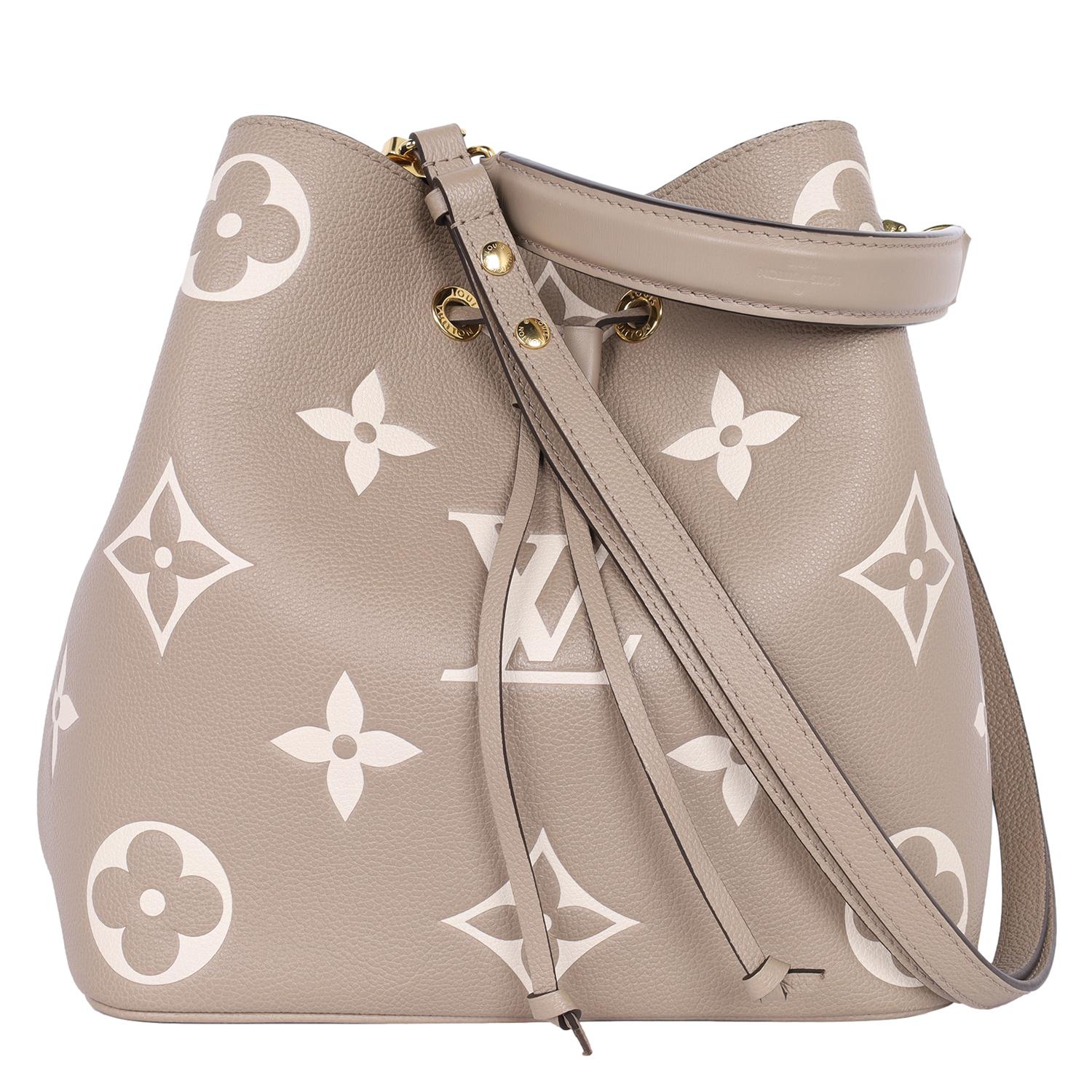 Louis Vuitton Empreinte Monogram Giant NéoNoé MM Tourterelle Creme 5
