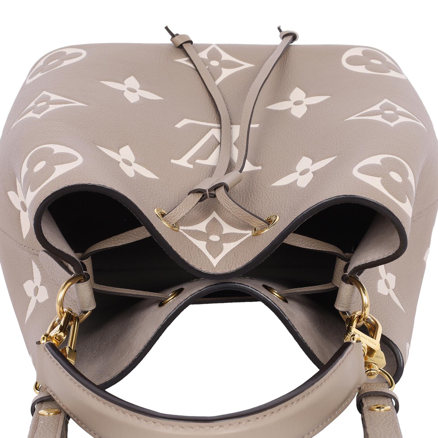 Louis Vuitton Empreinte Monogram Giant NéoNoé MM Tourterelle Creme 7