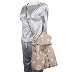 Louis Vuitton Empreinte Monogram Giant Neonoe MM Tourterelle Creme