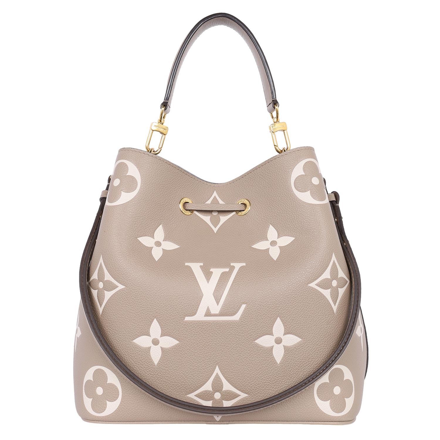 Louis Vuitton Empreinte Monogram Giant NéoNoé MM Tourterelle Creme 2