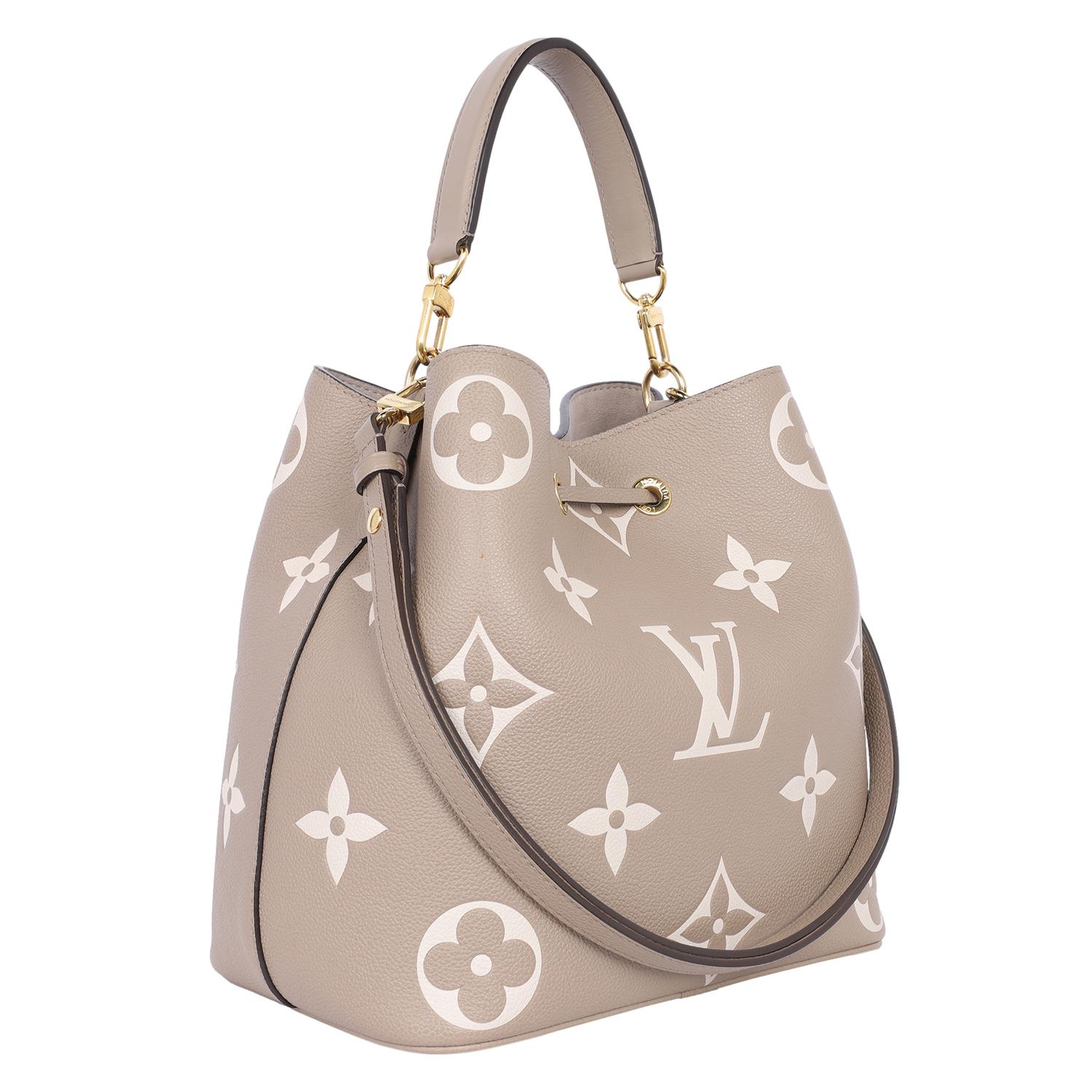 Louis Vuitton Empreinte Monogram Giant NéoNoé MM Tourterelle Creme 3