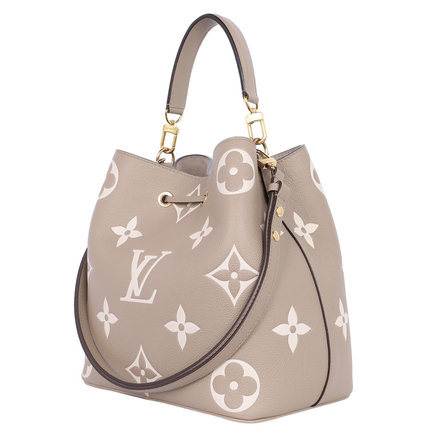 Louis Vuitton Empreinte Monogram Giant NéoNoé MM Tourterelle Creme 4