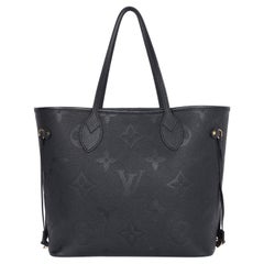 LOUIS VUITTON Empreinte Monogram Giant Neverfull MM Nero