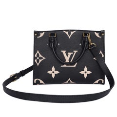 Louis Vuitton Empreinte Monogram Giant Onthego PM Black Beige