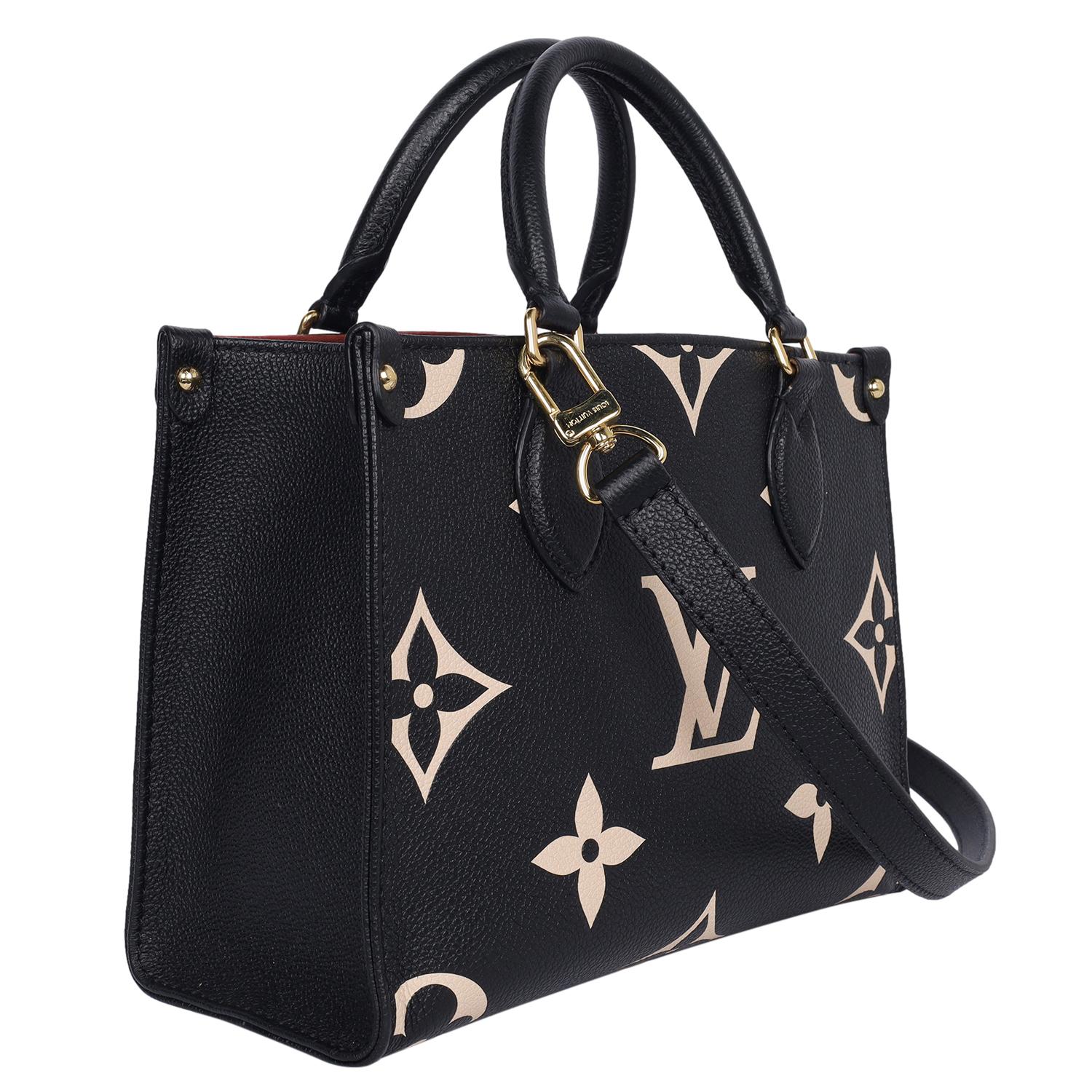 Louis Vuitton Empreinte Monogram Giant Onthego PM Black Beige 4