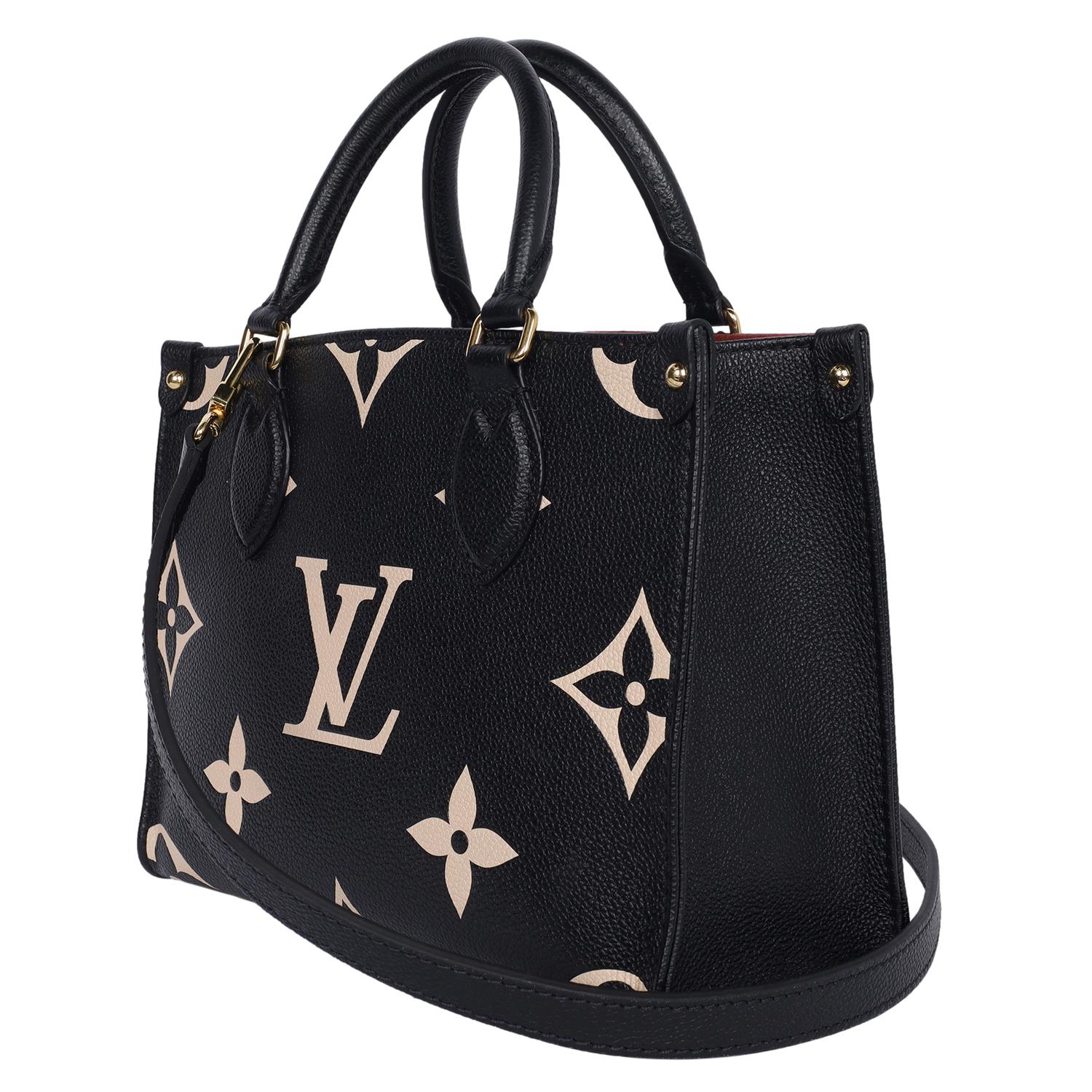 Louis Vuitton Empreinte Monogram Giant Onthego PM Black Beige 5