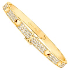 Louis Vuitton Empreinte Pave Diamantes Brazalete Oro Amarillo 18K Talla 17