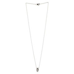 LOUIS VUITTON 18K White Gold Empreinte Pendant Necklace 482744