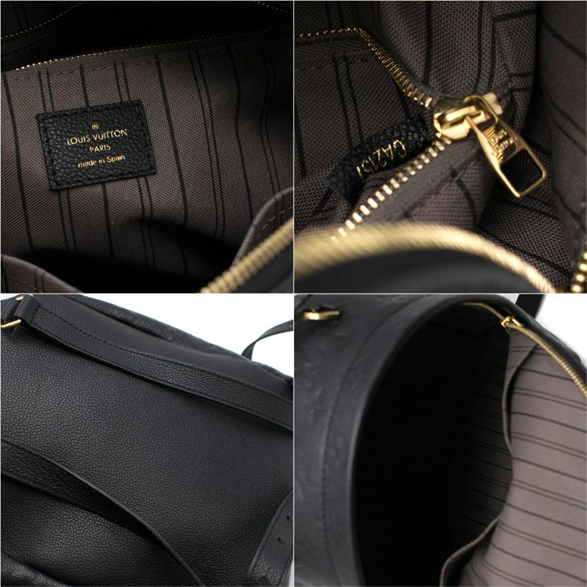 Louis Vuitton Empreinte Sorbonne black leather backpack  5