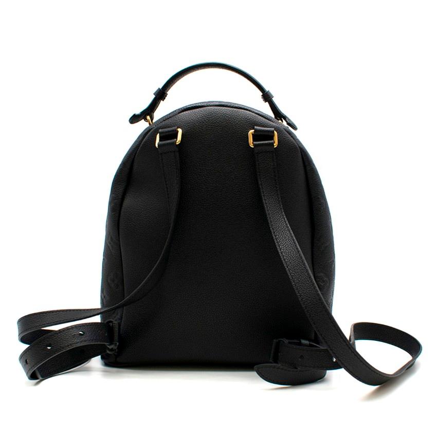 Black Louis Vuitton Empreinte Sorbonne black leather backpack 