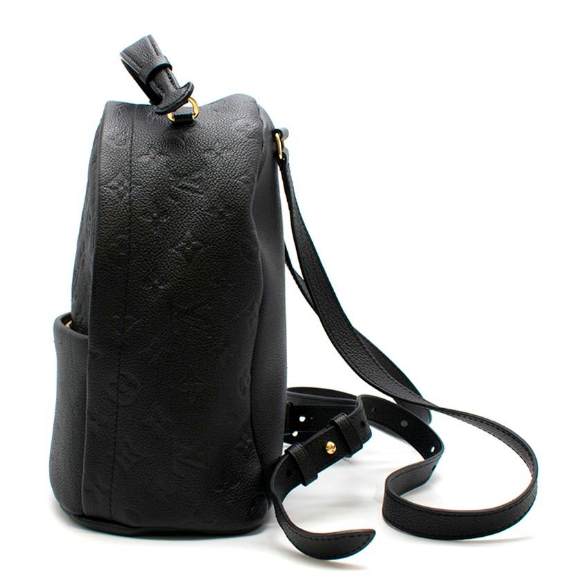 Louis Vuitton Empreinte Sorbonne black leather backpack  In Excellent Condition In London, GB