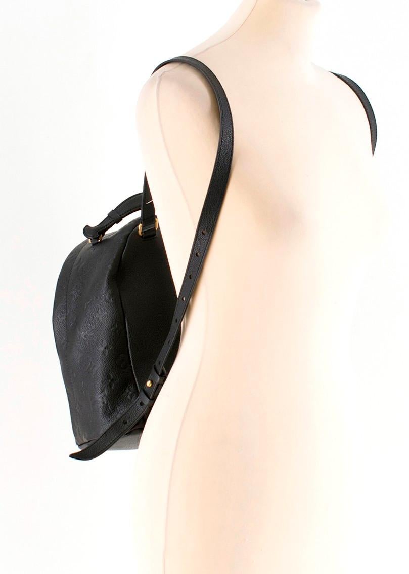 Louis Vuitton Empreinte Sorbonne black leather backpack  2
