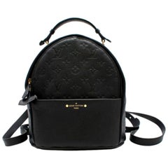 Louis Vuitton Empreinte Sorbonne black leather backpack 