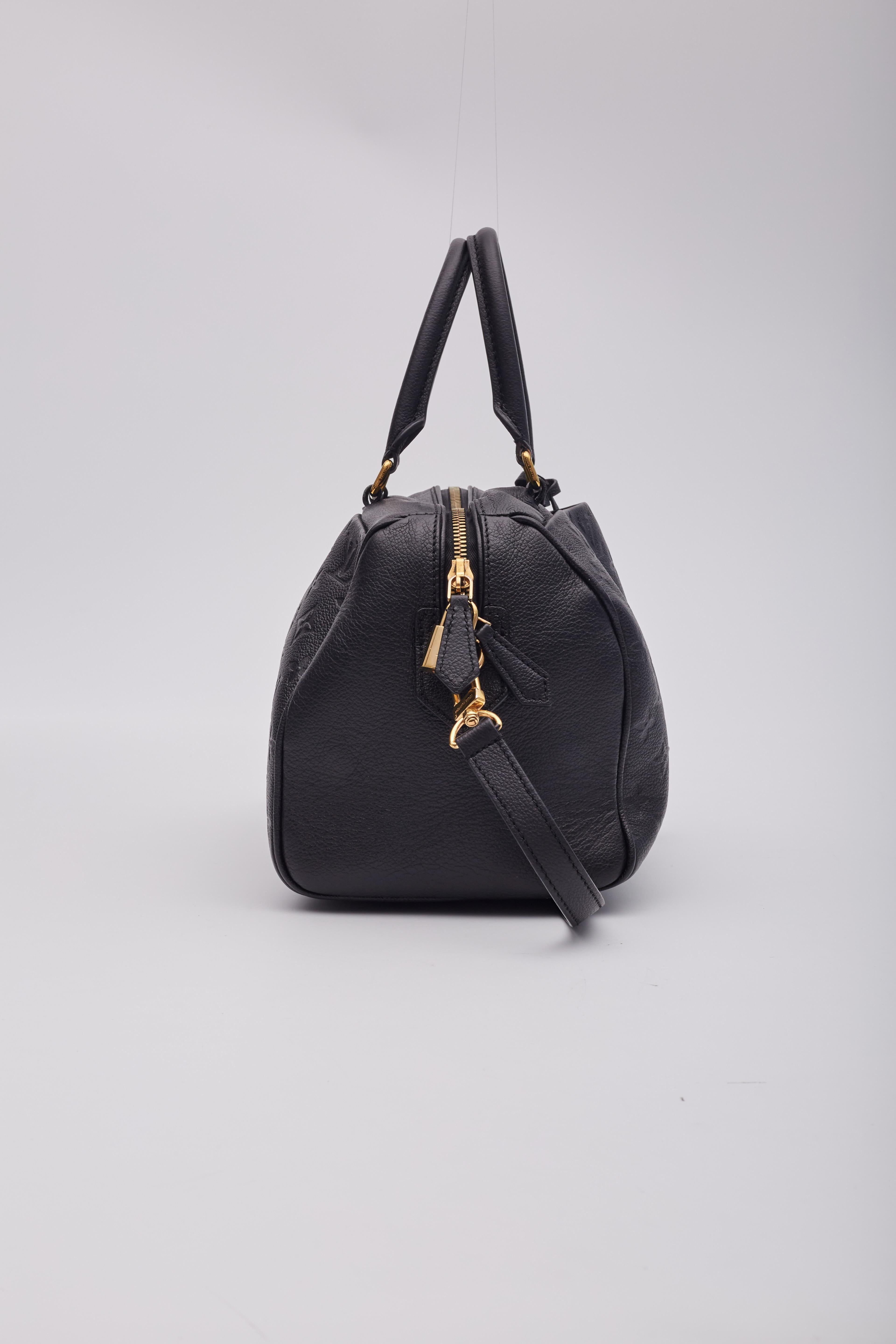 Louis Vuitton Empreinte Speedy Bandouliere 25 Nm Black 1
