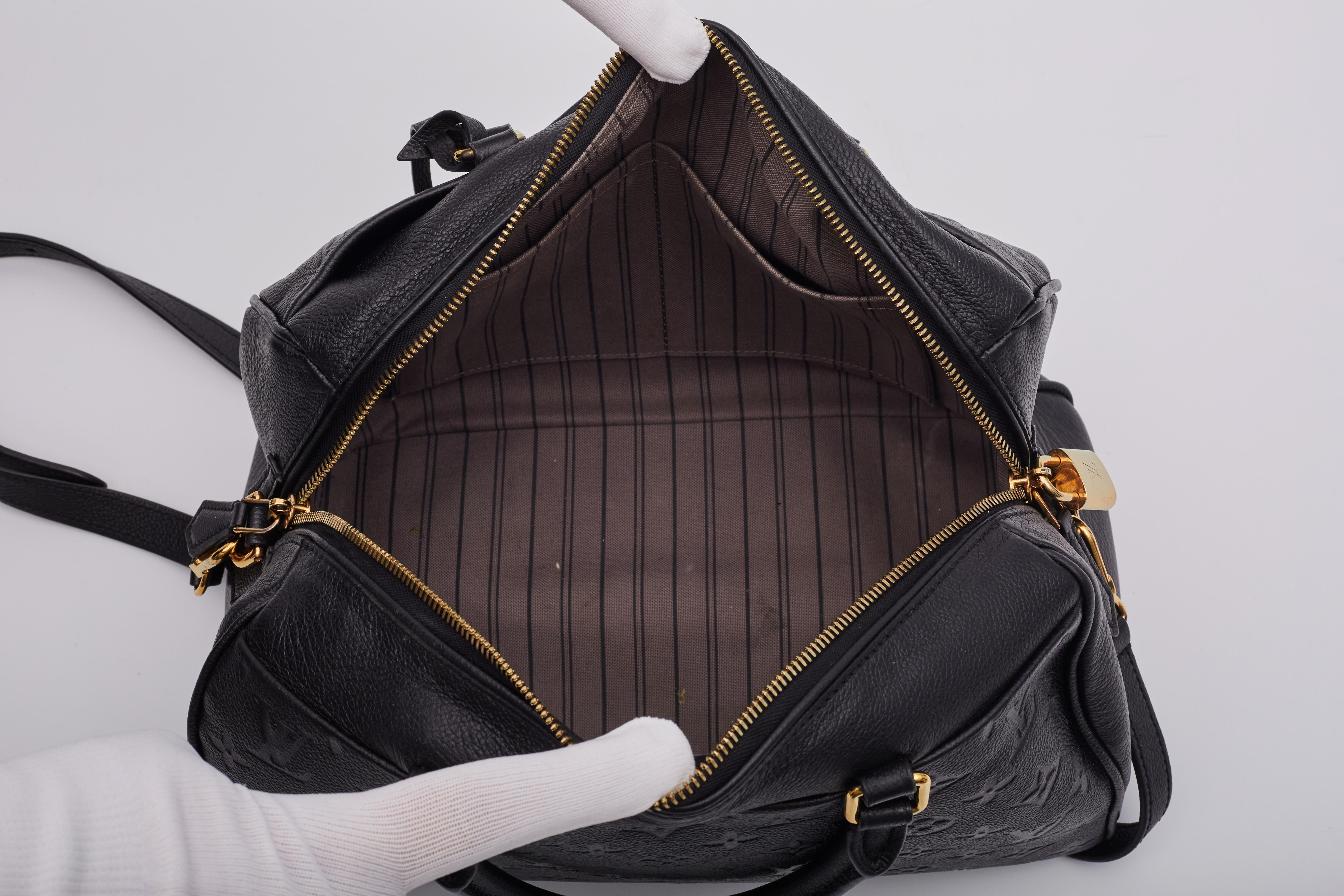 Louis Vuitton Empreinte Speedy Bandouliere 25 Nm Black 4
