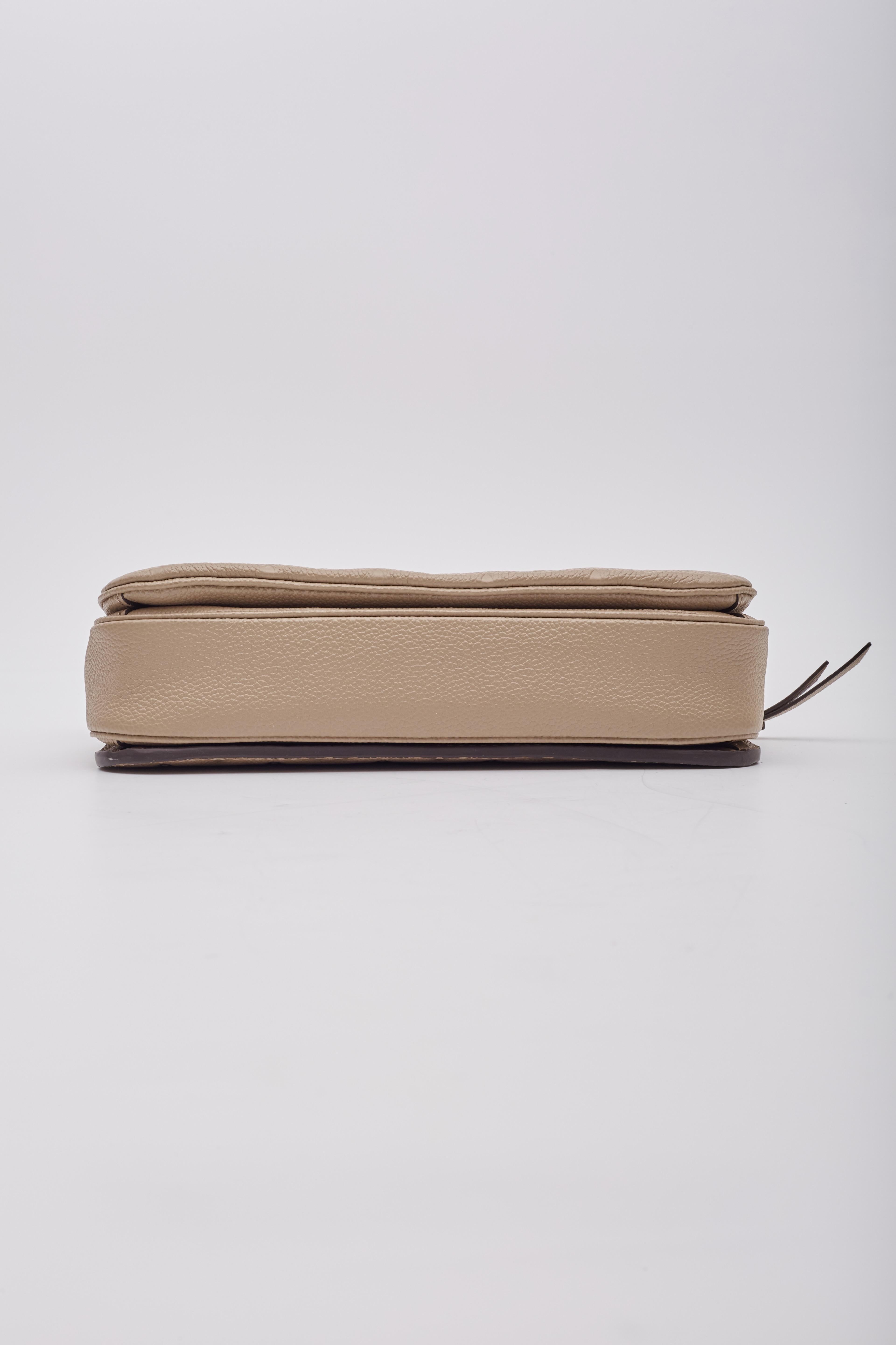 Louis Vuitton Empreinte Tourterelle Pochette Metis Shoulder Bag For Sale 3