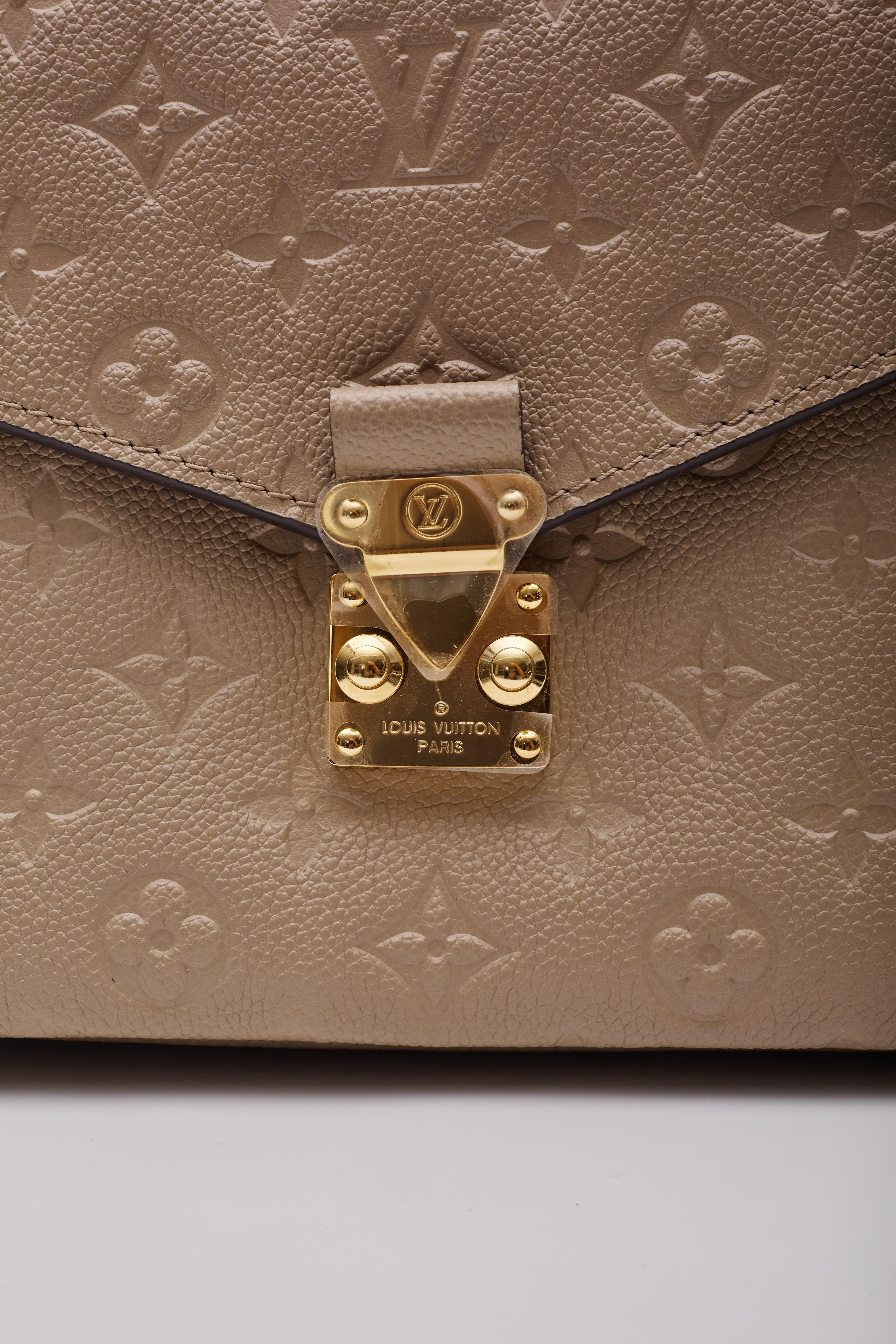 Louis Vuitton Empreinte Tourterelle Pochette Metis Shoulder Bag For Sale 4