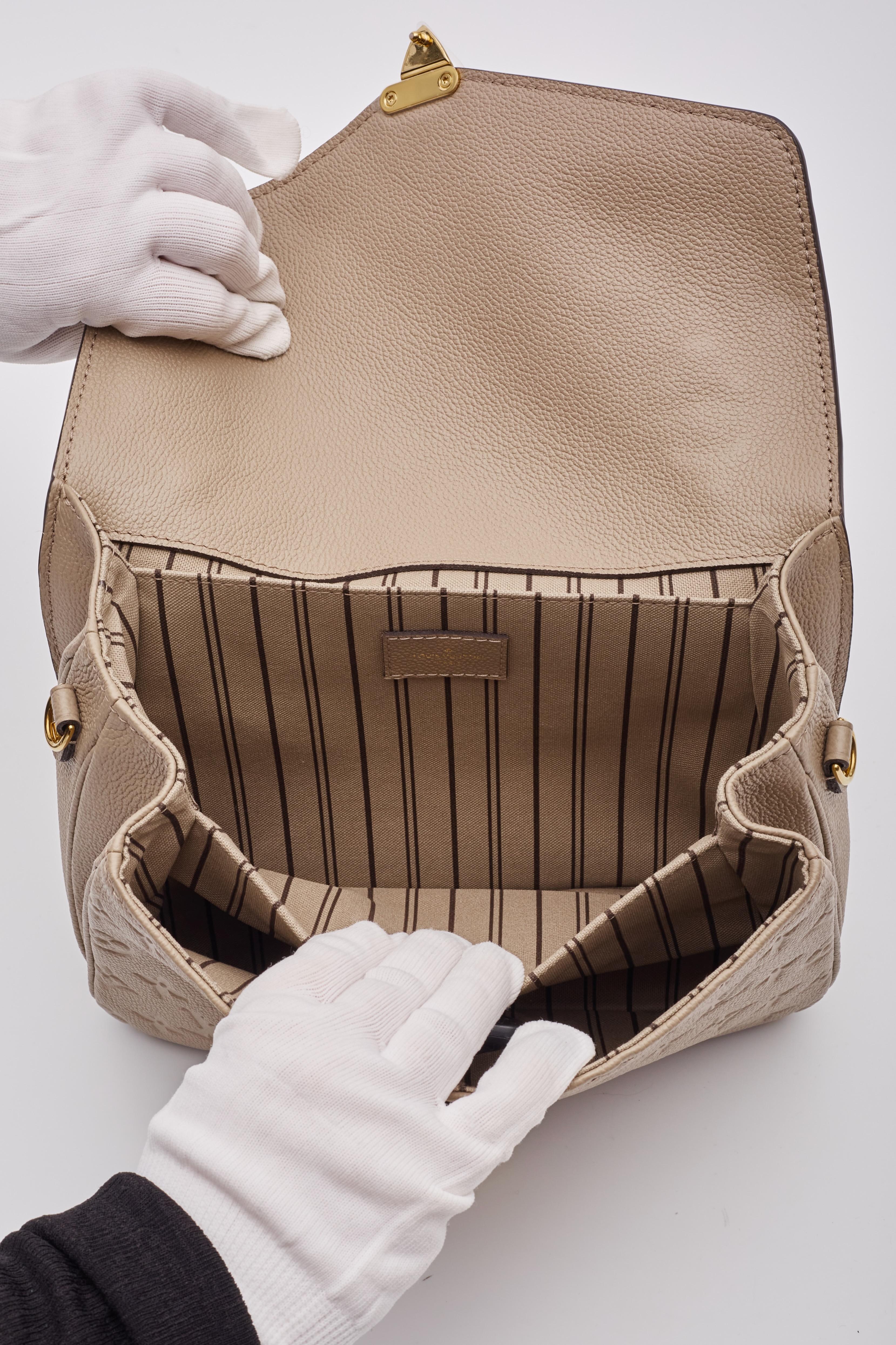 Louis Vuitton Empreinte Tourterelle Pochette Metis Shoulder Bag For Sale 5
