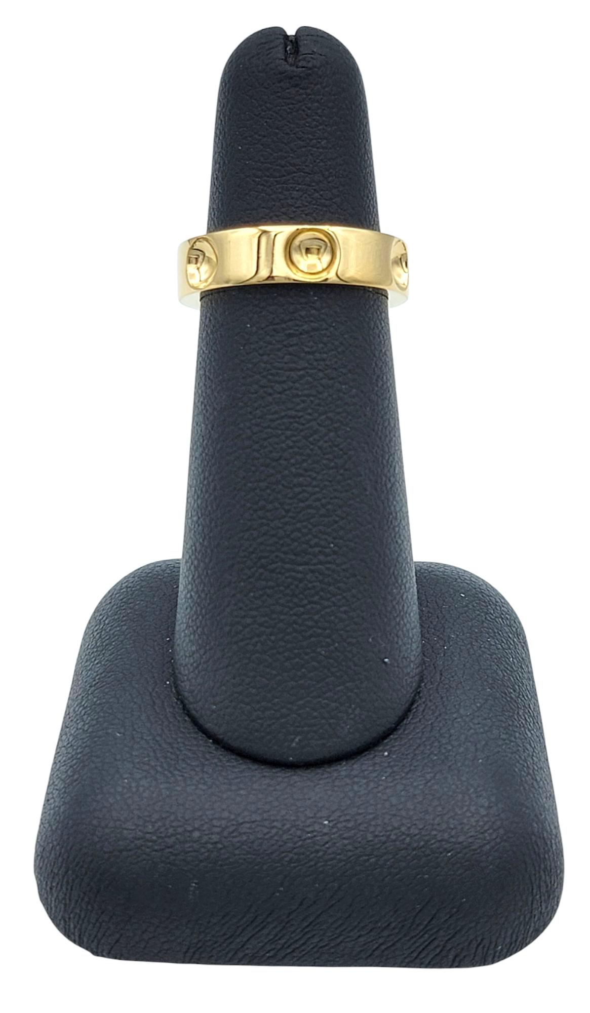 Anillo Louis Vuitton Empreinte Unisex Pulido Oro Amarillo 18 Kilates, Talla 51 en venta 6