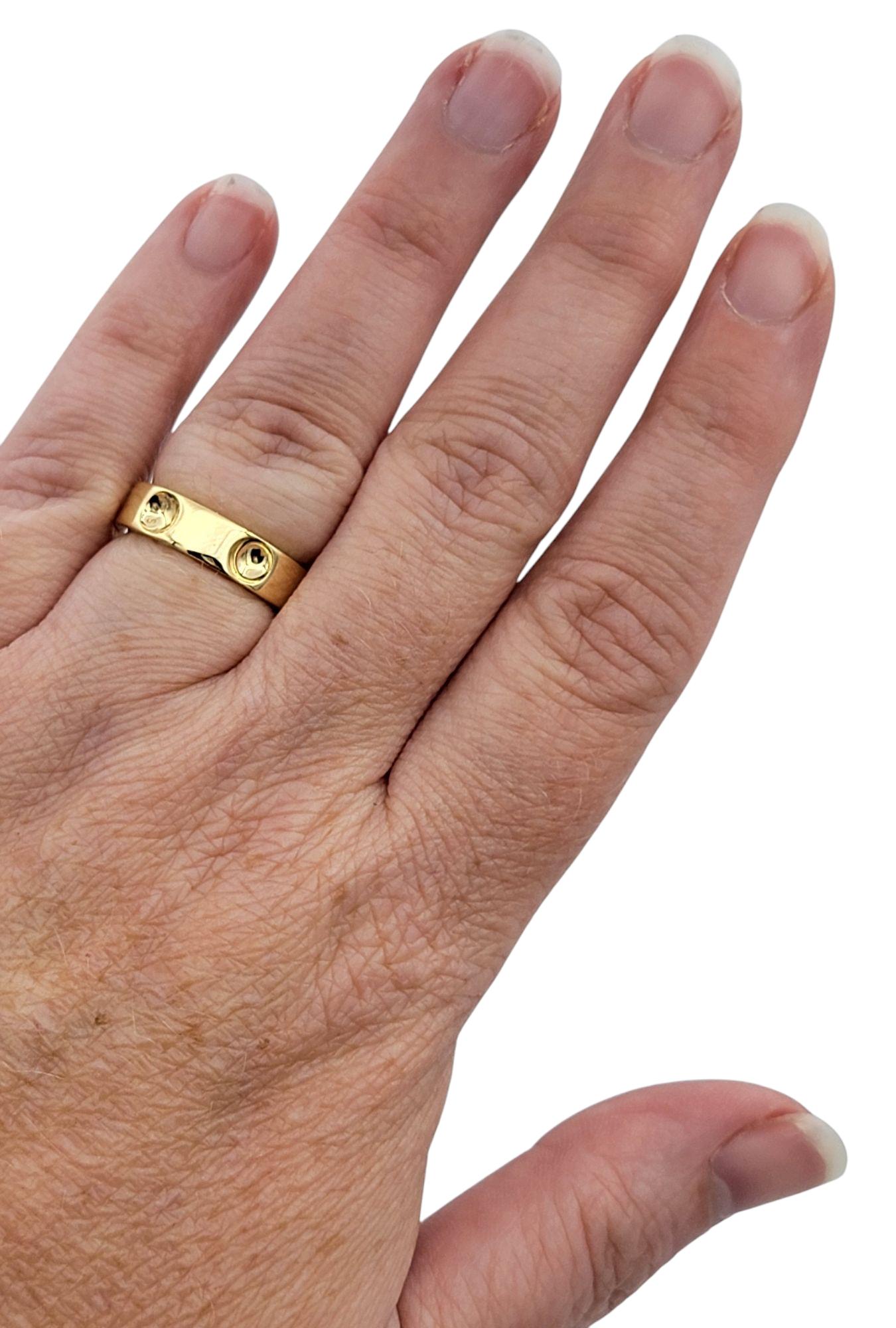 Anillo Louis Vuitton Empreinte Unisex Pulido Oro Amarillo 18 Kilates, Talla 51 en venta 4