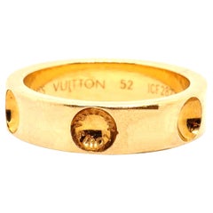 Louis Vuitton Empreinte Wedding Ring Yellow Gold 18 Karat