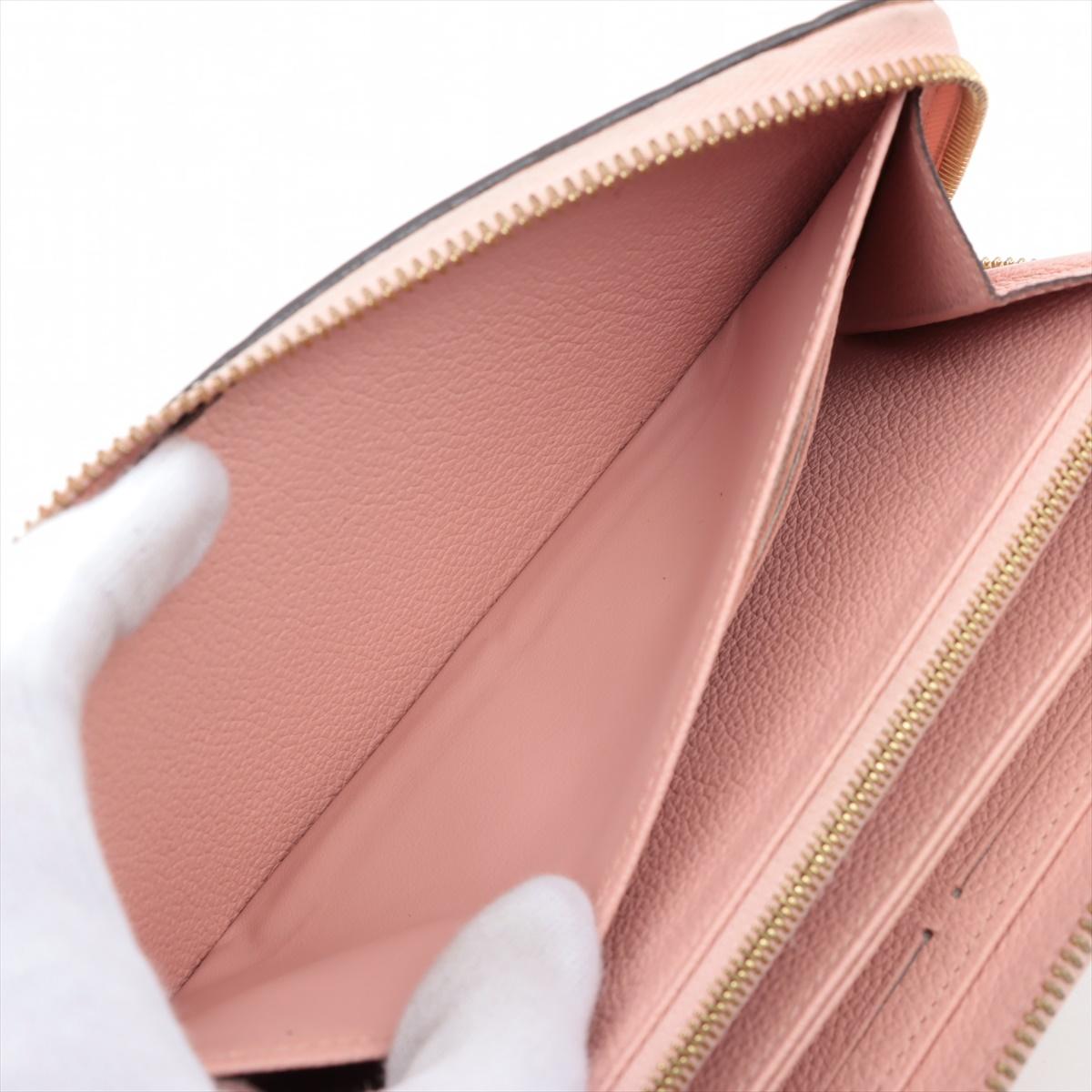 Women's Louis Vuitton Empreinte Zippy Wallet Rose Ballerine