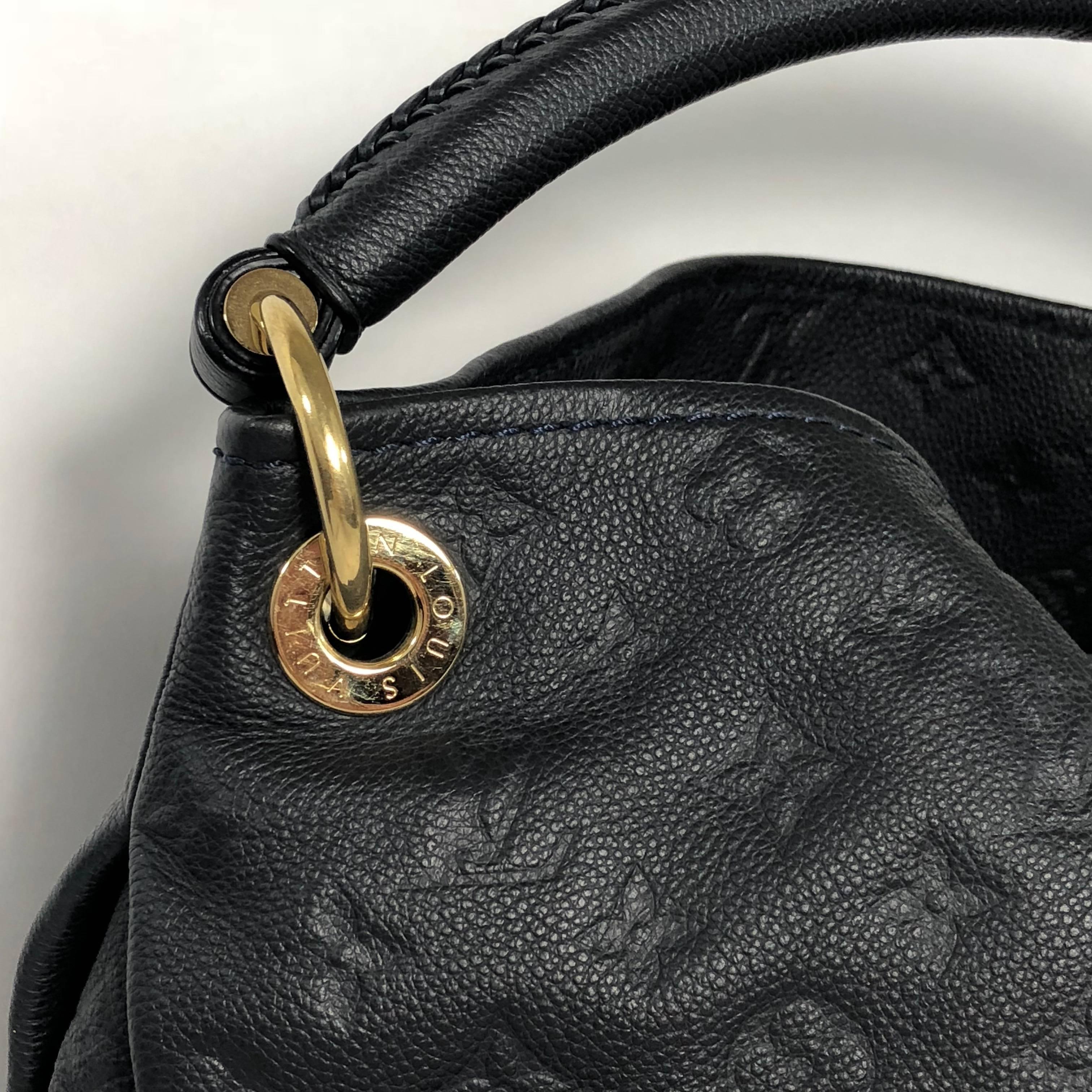 Black Louis Vuitton Empriente Artsy MM in Infini Hobo Bag