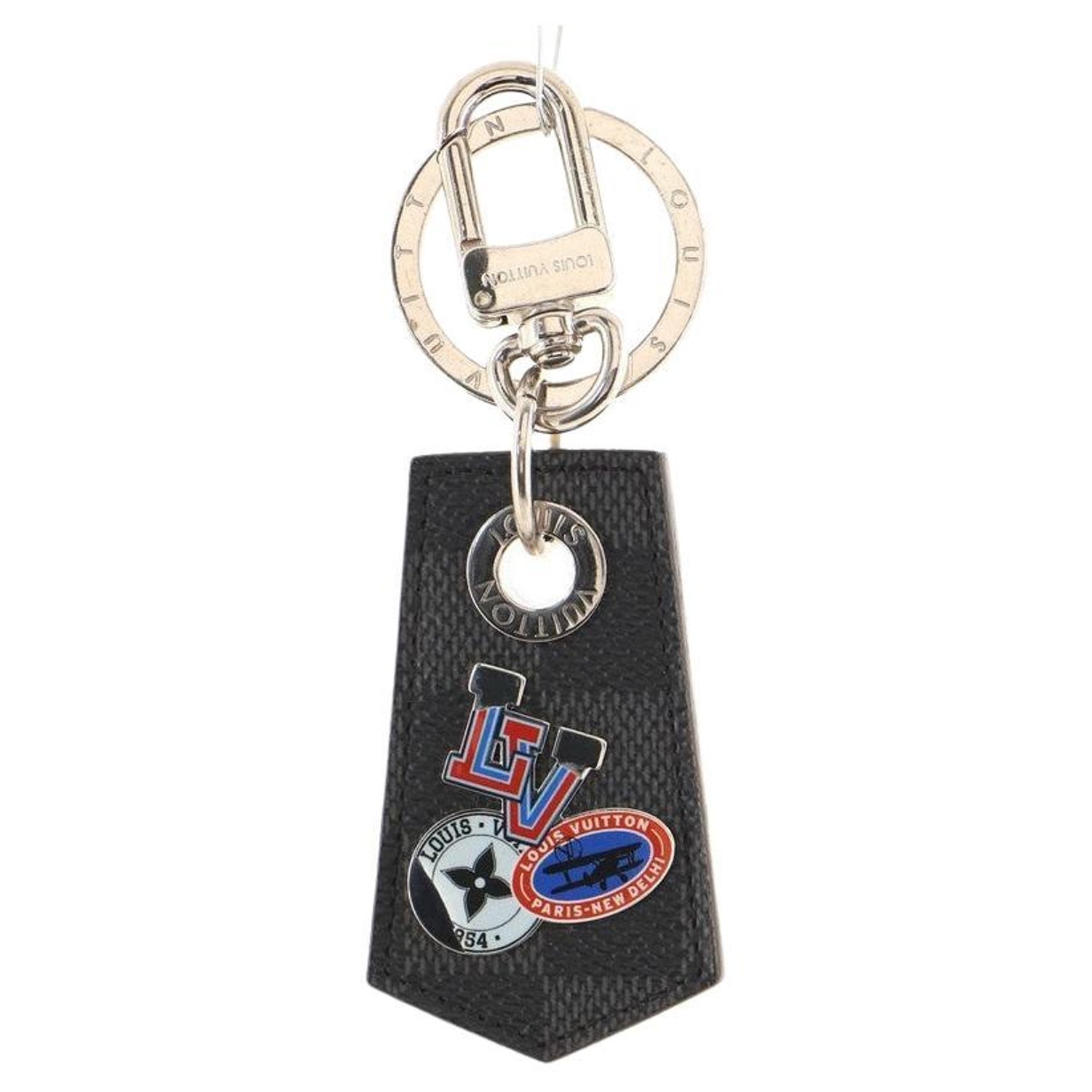 Louis Vuitton Enchappe Key Holder Alps Patches Damier Graphite features at  1stDibs