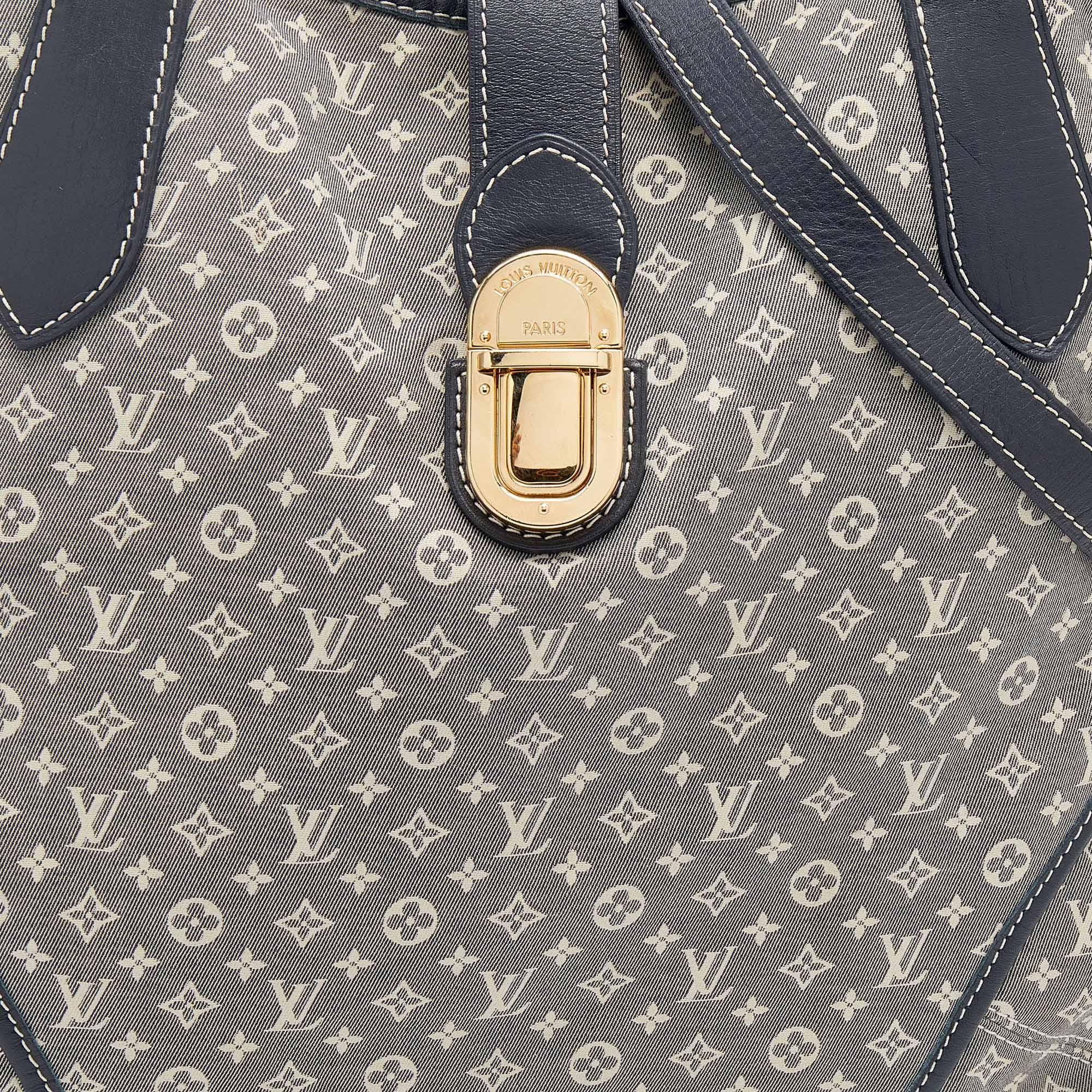 Louis Vuitton Encre Monogram Idylle Canvas and Leather Elegie Bag 5
