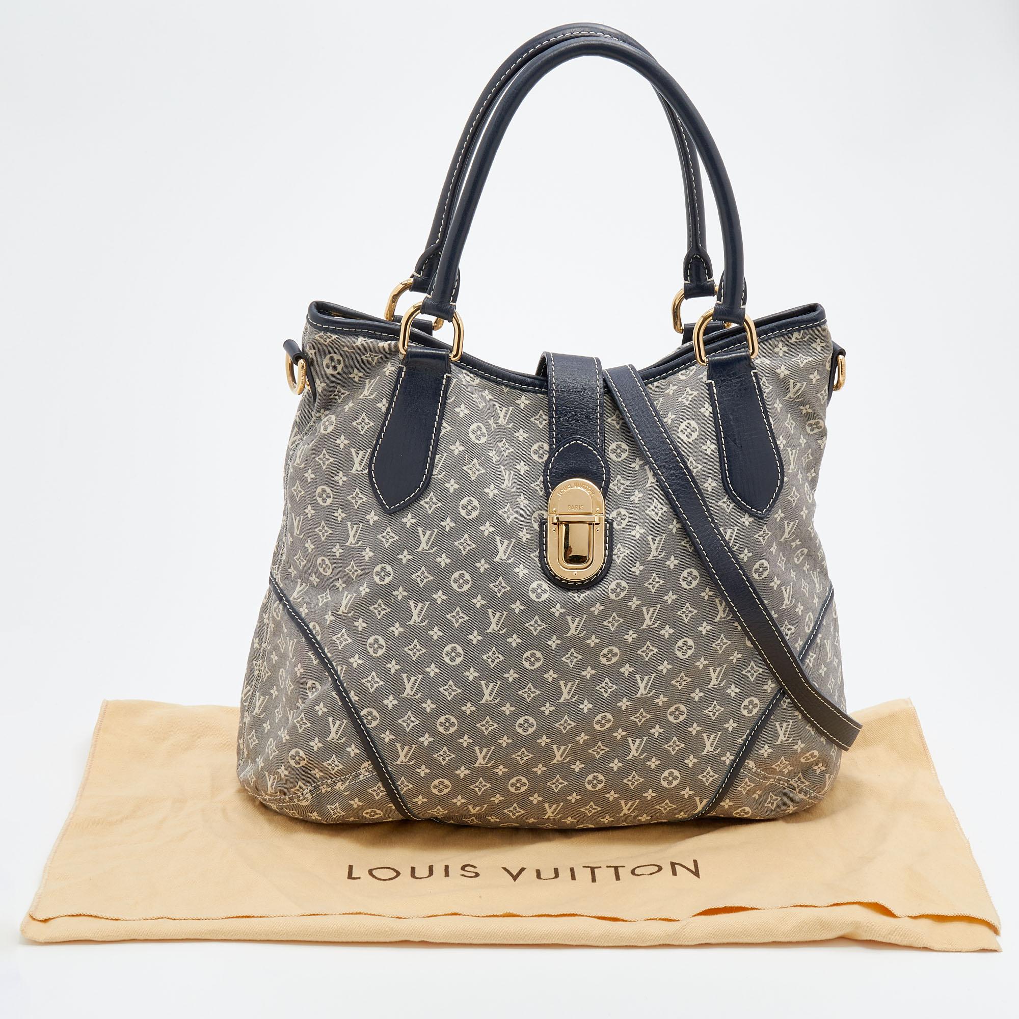 Louis Vuitton Encre Monogram Idylle Canvas and Leather Elegie Bag 6