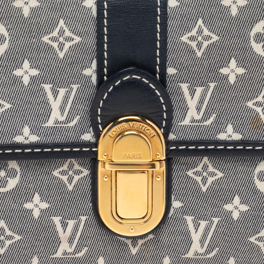 Gray Louis Vuitton Encre Monogram Idylle Canvas and Leather Sarah Wallet