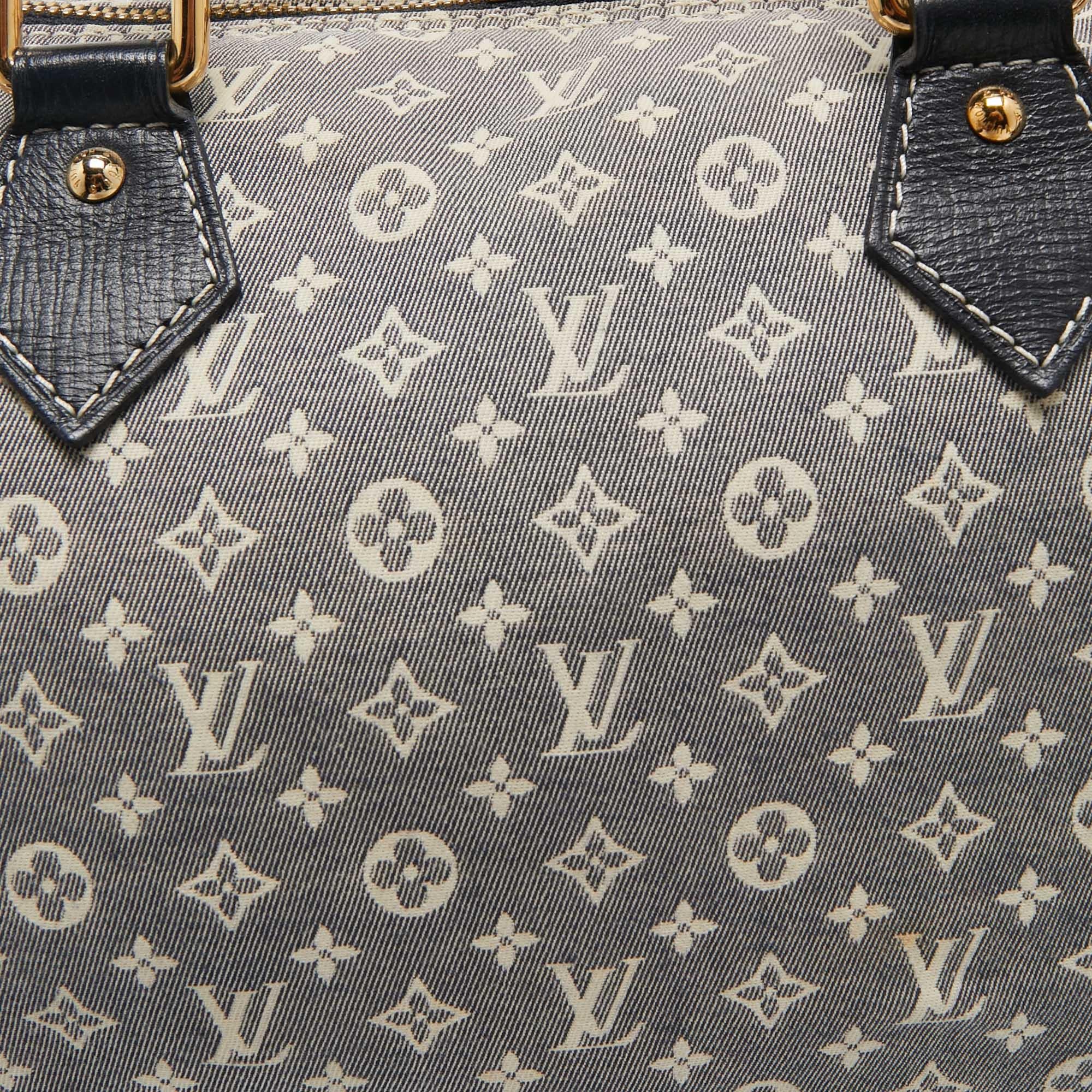 Louis Vuitton Encre Monogram Idylle Canvas Speedy Bandouliere 30 Bag For Sale 6