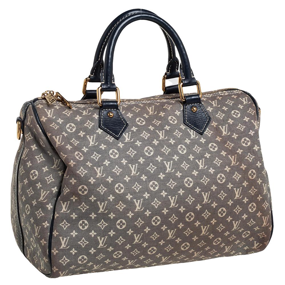 Louis Vuitton Encre Monogram Idylle Canvas Speedy Bandouliere 30 Bag In Fair Condition In Dubai, Al Qouz 2