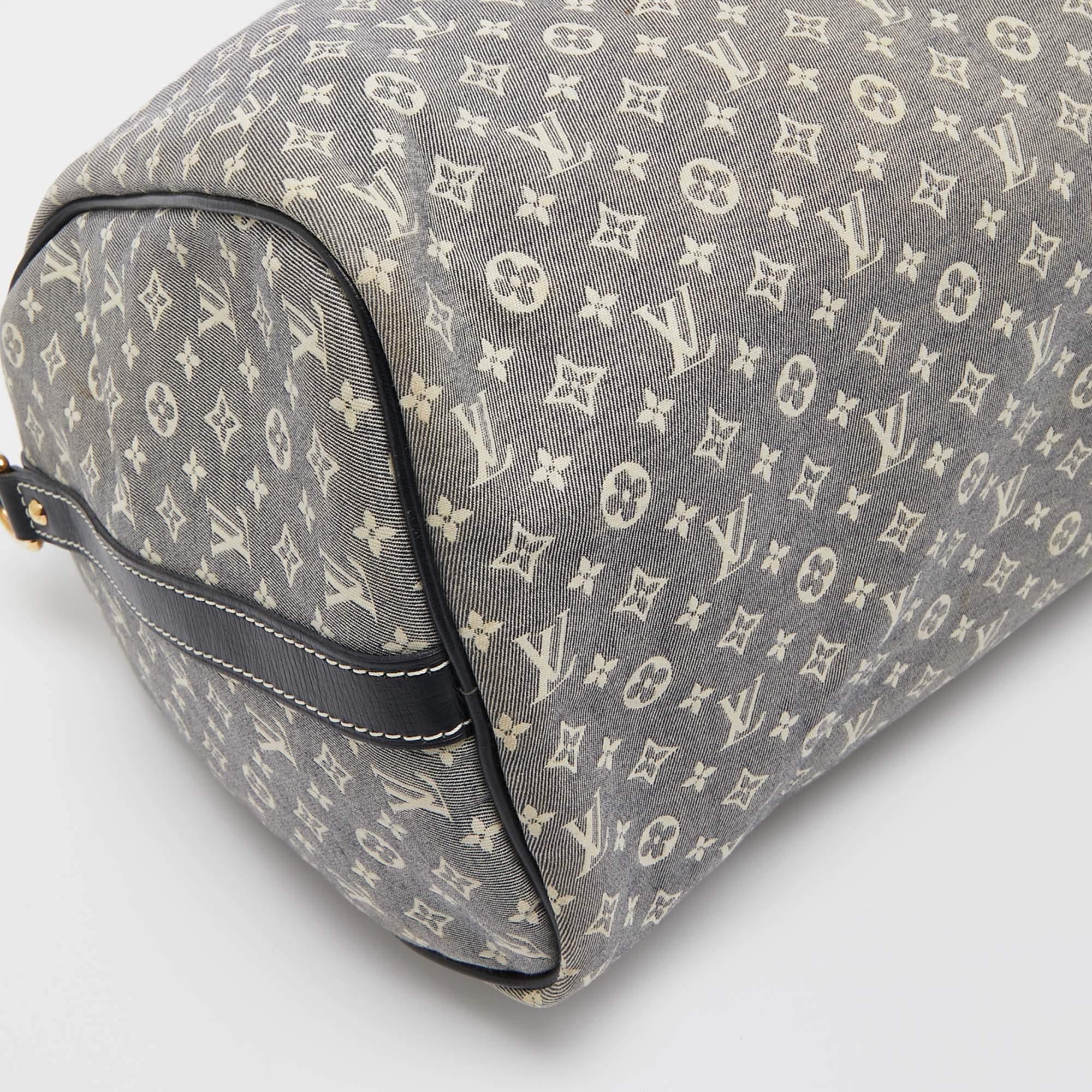 Louis Vuitton Encre Monogram Idylle Canvas Speedy Bandouliere 30 Bag For Sale 4