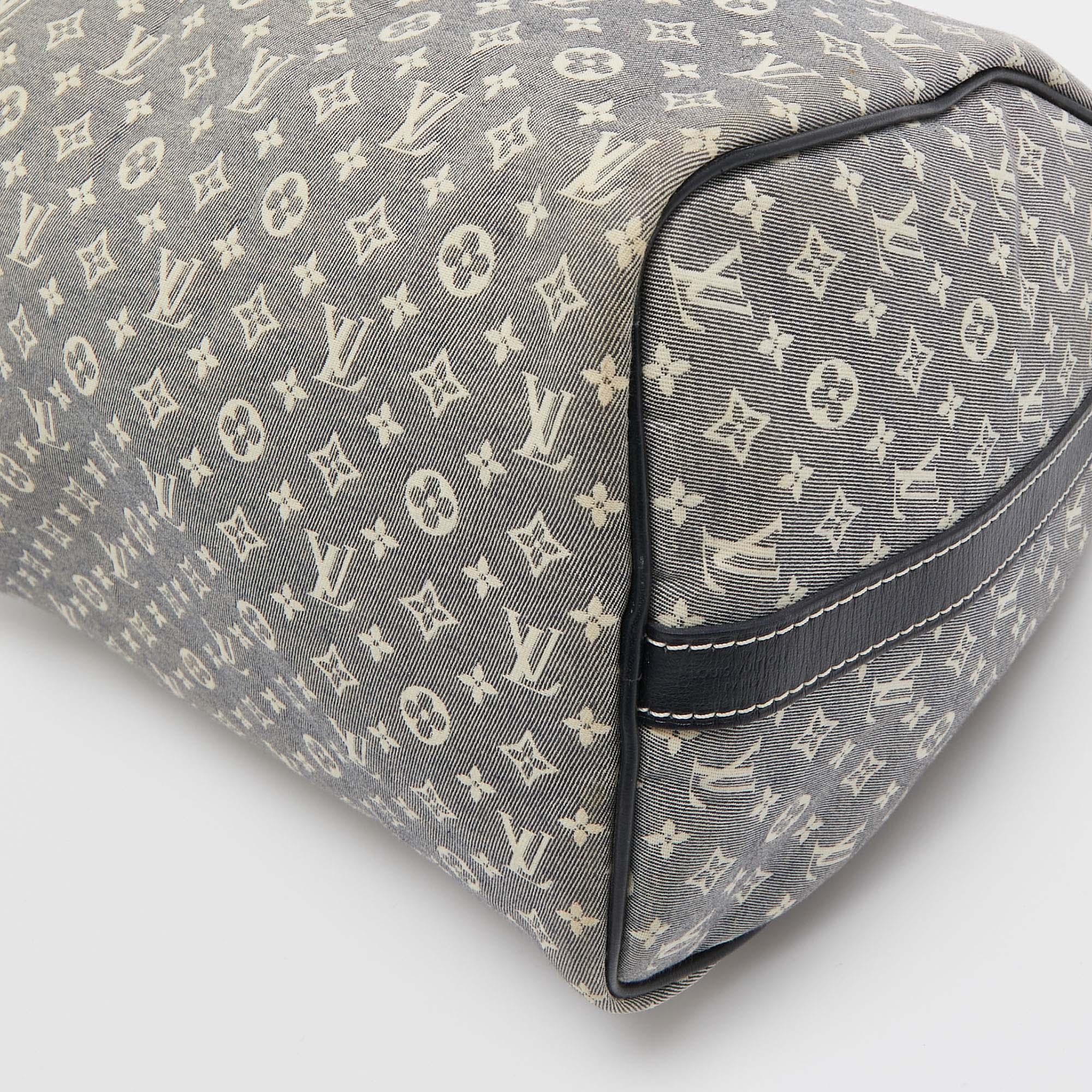 Louis Vuitton Encre Monogram Idylle Canvas Speedy Bandouliere 30 Bag For Sale 5
