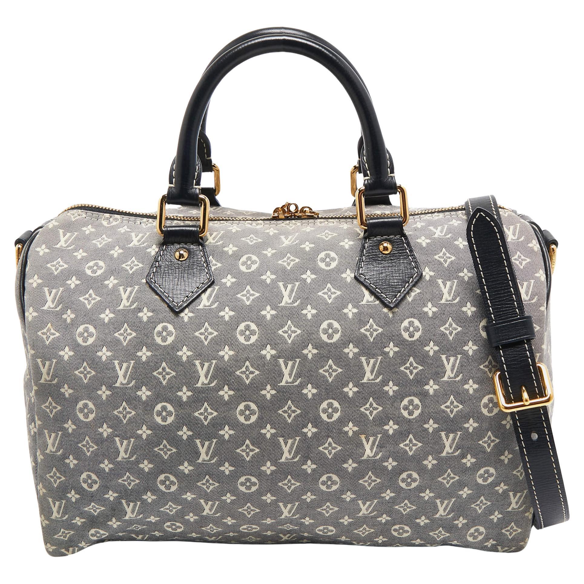 Louis Vuitton Encre Monogram Idylle Canvas Speedy Bandouliere 30 Bag For Sale