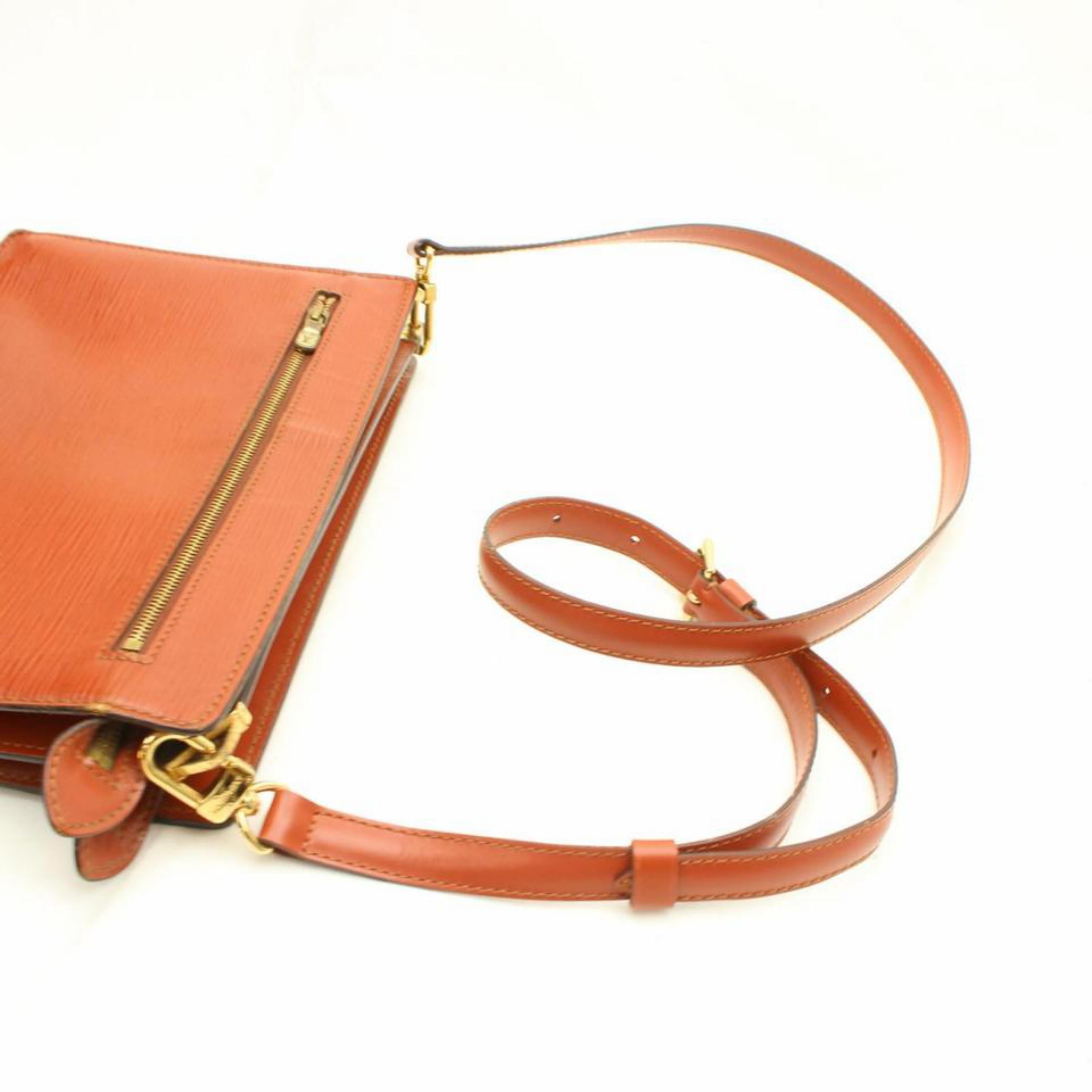 Louis Vuitton Enghien 2way 868552 Brown Leather Shoulder Bag For Sale 8
