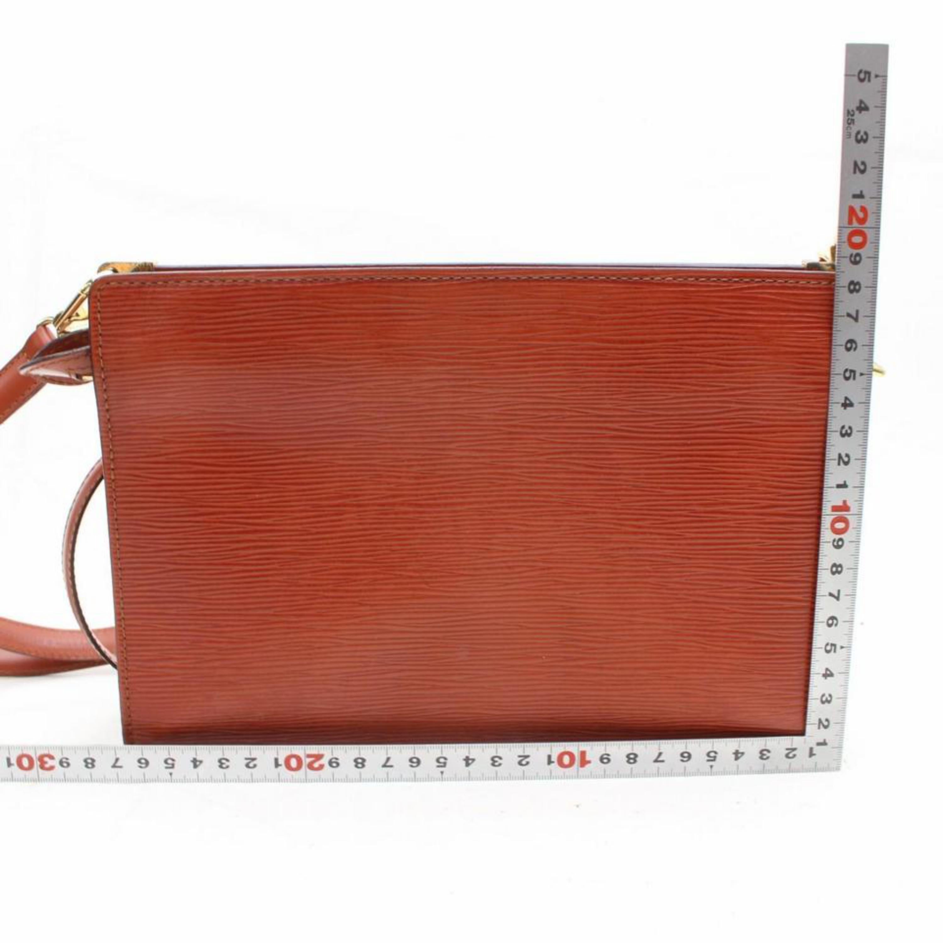 Louis Vuitton Enghien 2way 868552 Brown Leather Shoulder Bag For Sale 3
