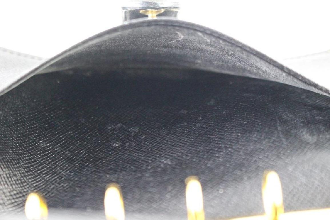 Louis Vuitton Epi Agenda Pm 14lj0120 Black Leather Clutch For Sale 1