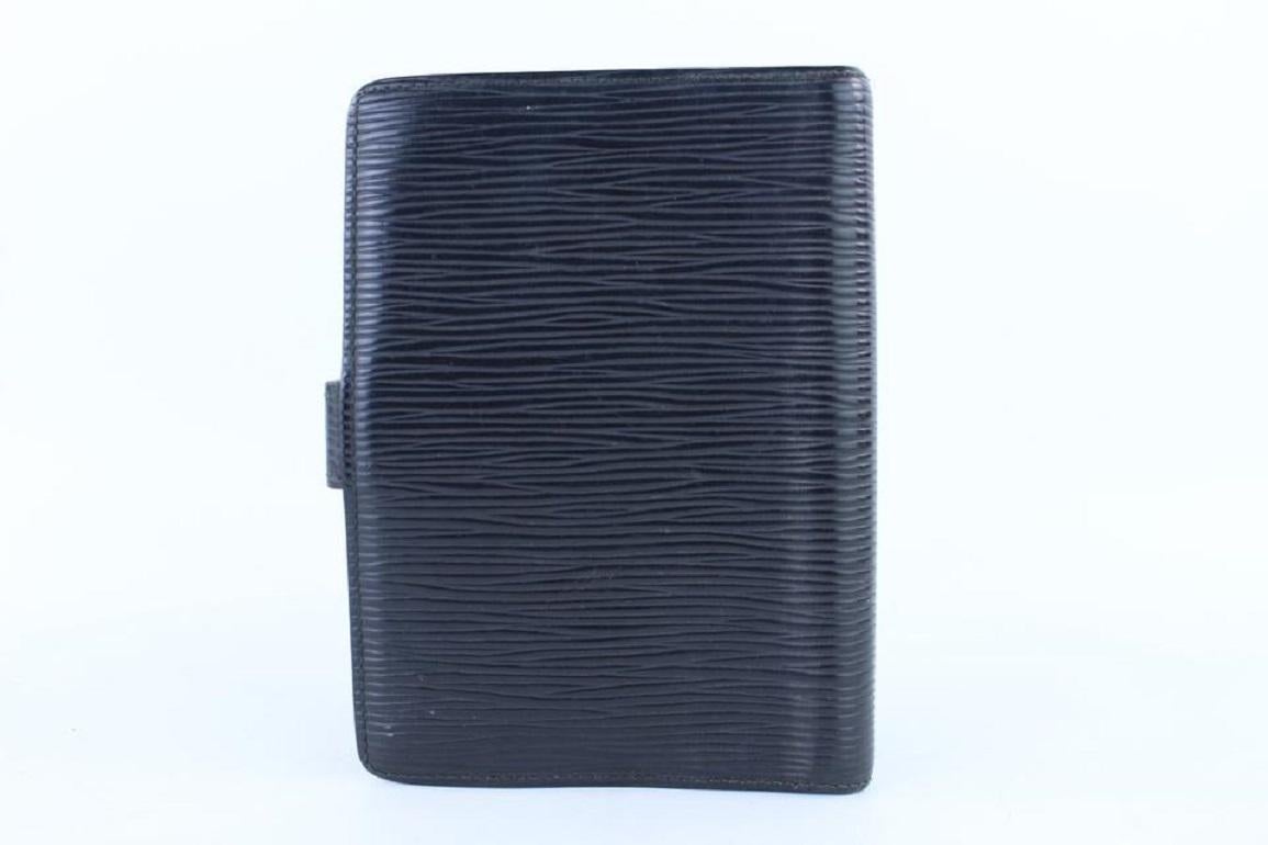 Louis Vuitton Epi Agenda Pm 14lj0120 Black Leather Clutch For Sale 2